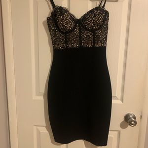 Black lace dress
